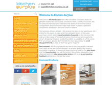 Tablet Screenshot of kitchen-surplus.co.uk
